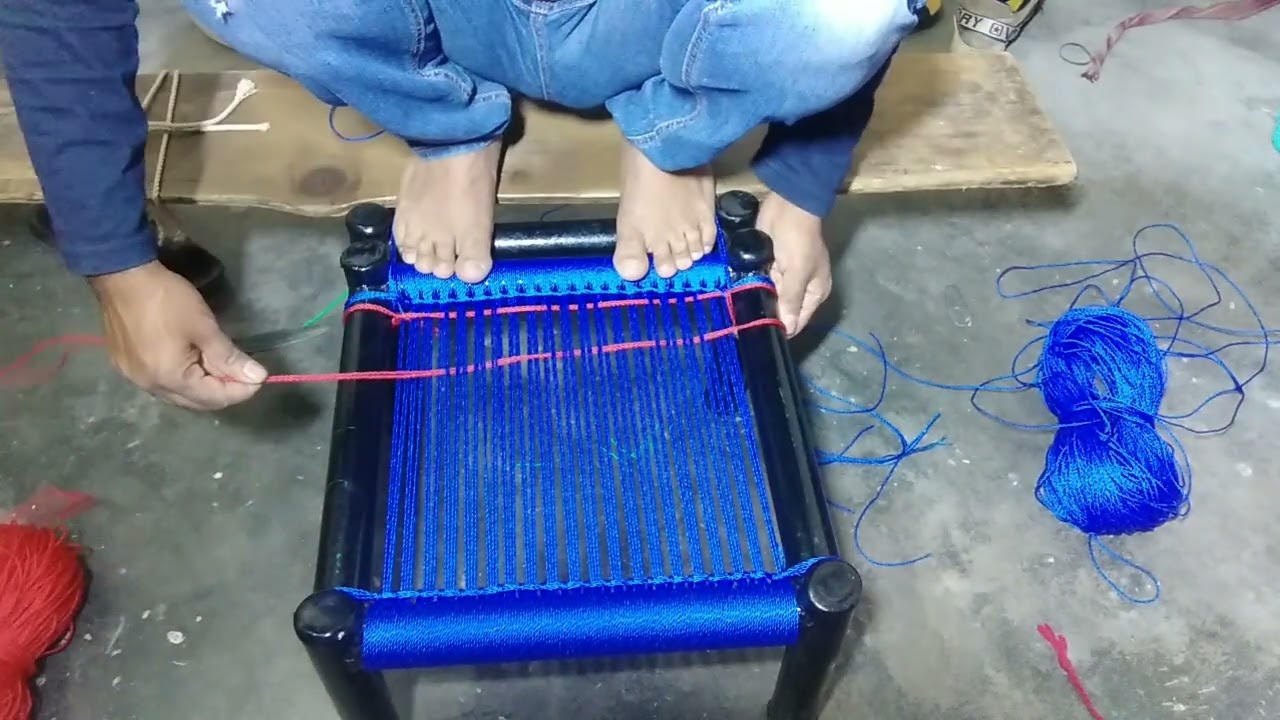 suru sy charpai pidha perri kursi banany ka asan tarika #how to make naylon charpai at home