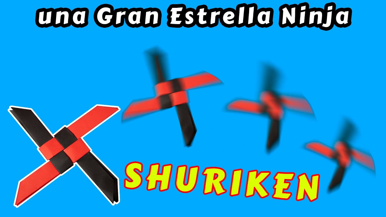 Cómo hacer una gran estrella ninja. Origami Estrella Ninja Boomerang