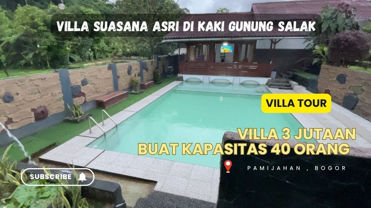 VILLA KELUARGA NYAMAN KAPASITAS 40 ORANG