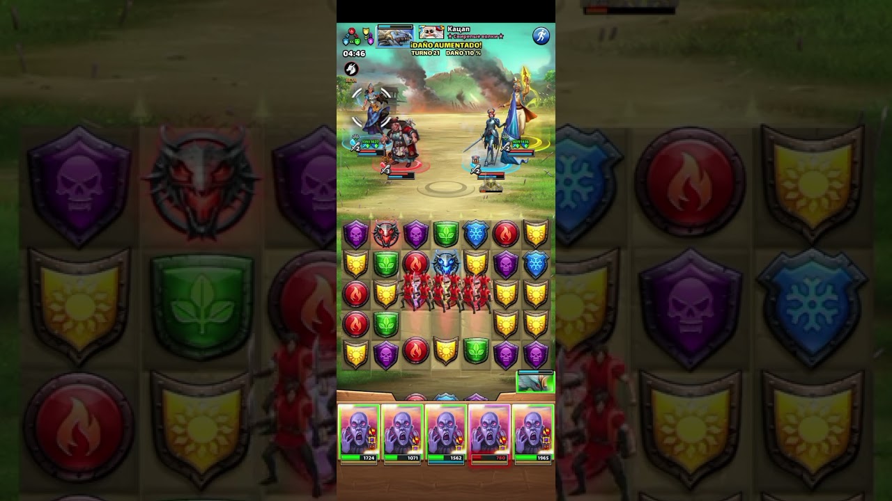 Guerra de dragones con la alianza Olympic Warriors (Tengo mucha suerte con las cascadas de fichas ) 