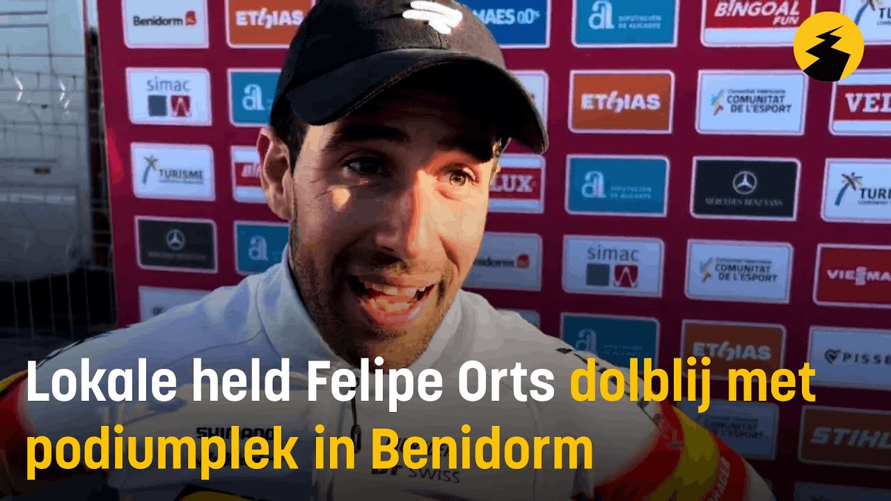 Benidorm wordt gek door podiumplaats Felipe Orts: 