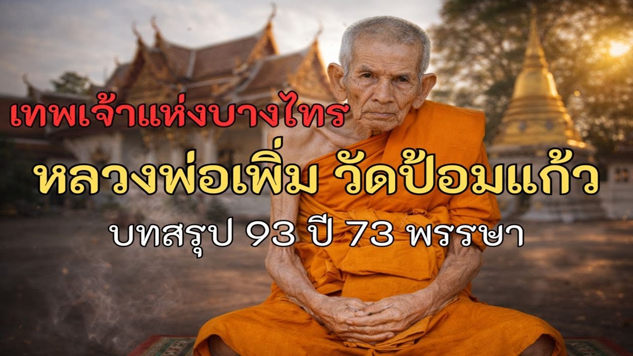 หลวงพ่อเพิ่ม วัดป้อมแก้ว | บทสรุป 93 ปี 73 พรรษา เจ้าของฉายา 