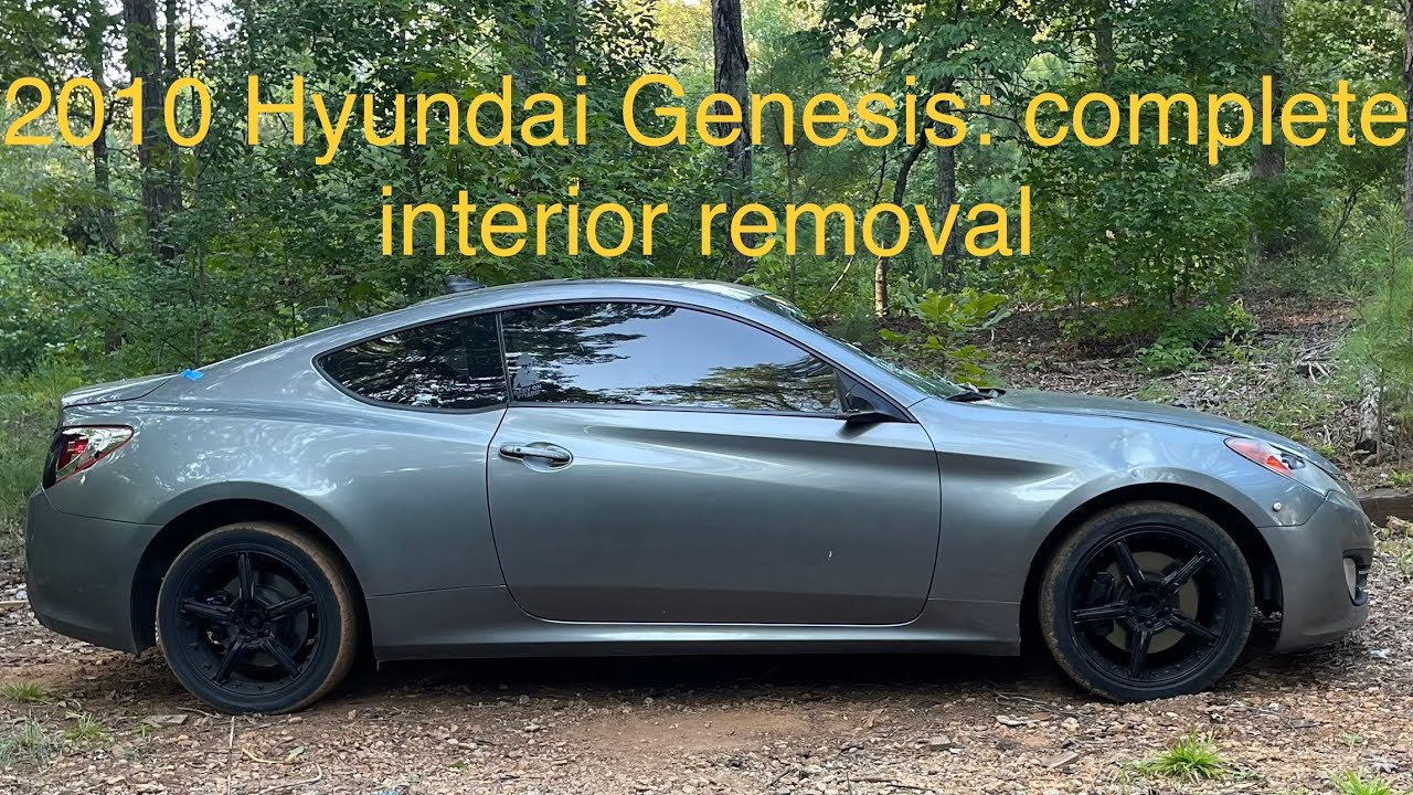 2010 Hyundai Genesis Coupe: complete interior removal