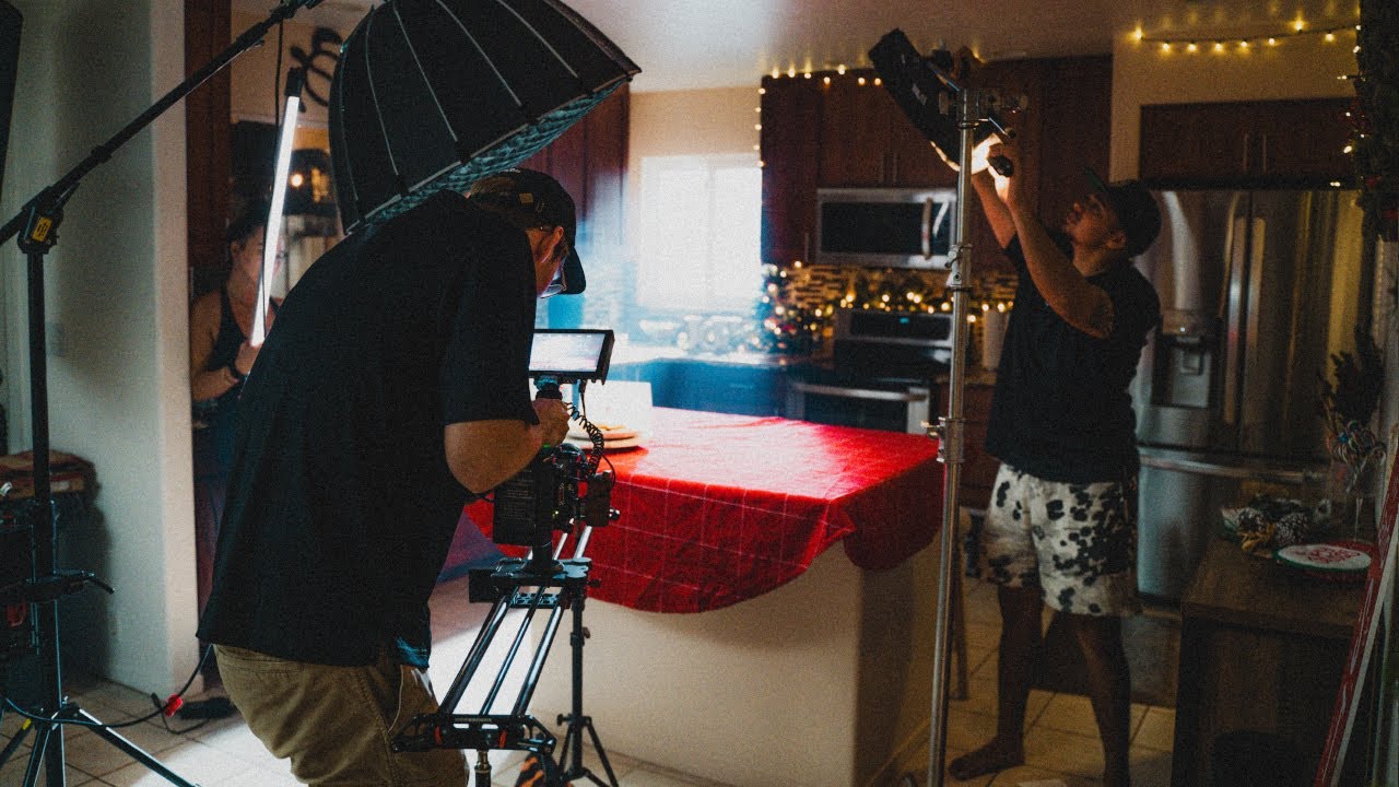 Lighting and Shooting a Christmas Commercial (Behind the Scenes)