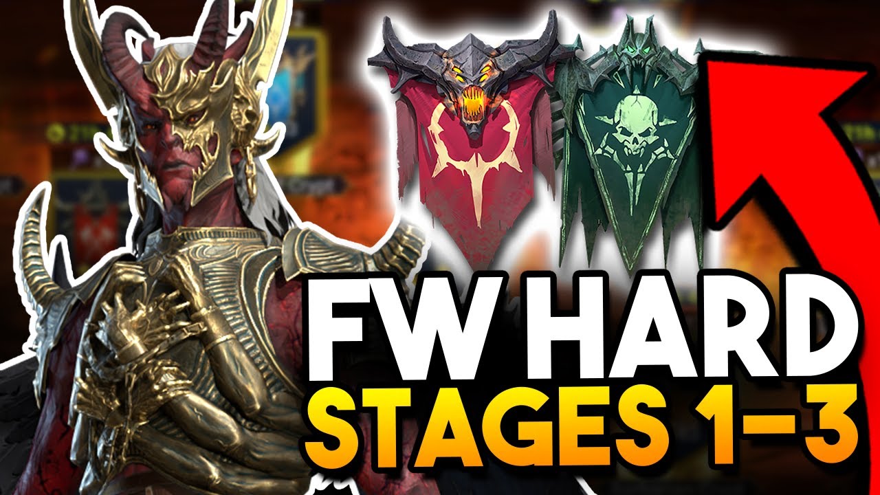 FACTION WARS HARD - Demonspawn + Undead Hordes (Stages 1-3) | Raid: Shadow Legends