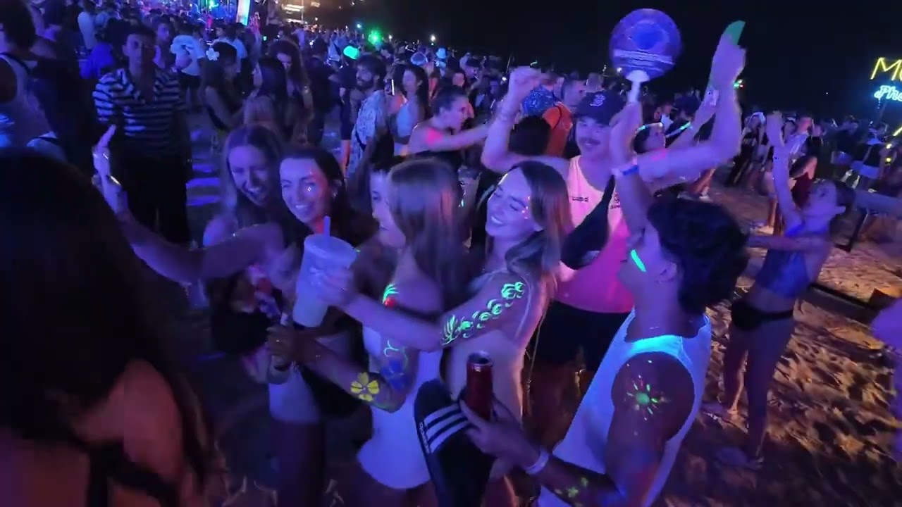 Full Moon party in Koh Phangan  ( part-7 ) #thailand #party #fullmoon #kohphangan  