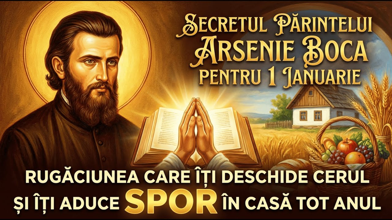 Secretul Părintelui Arsenie Boca pentru 1 Ianuarie: Rugăciunea care îți aduce SPOR în casă tot anul