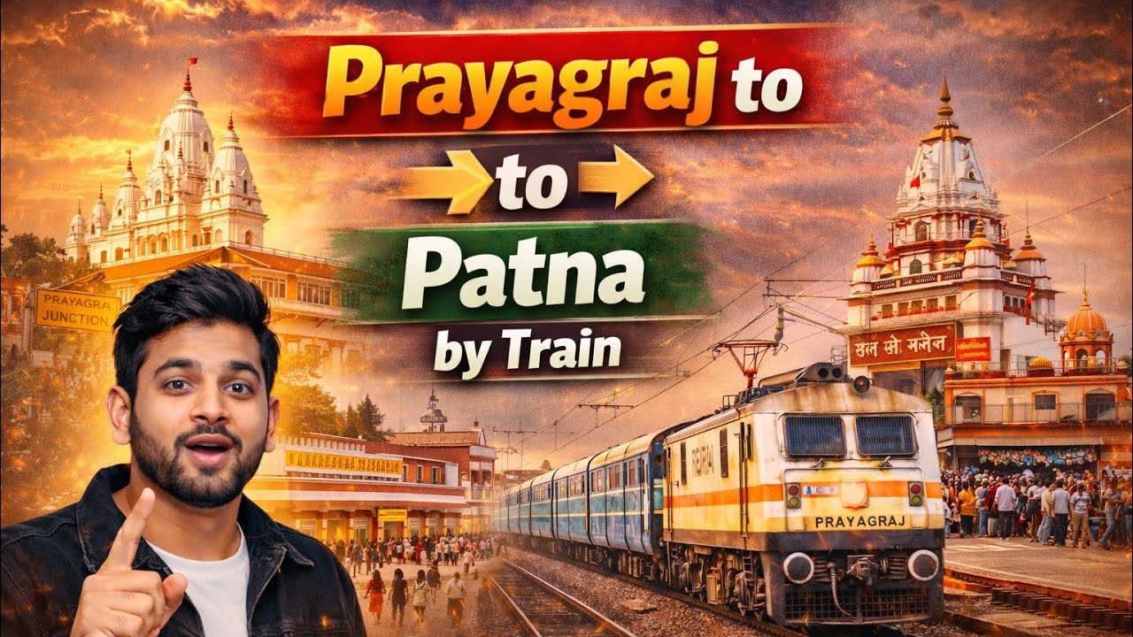  Prayagraj to Patna Journey 🚆 | Ganga ke Saath Safar | Full Travel Vlog @04 #train #yt 