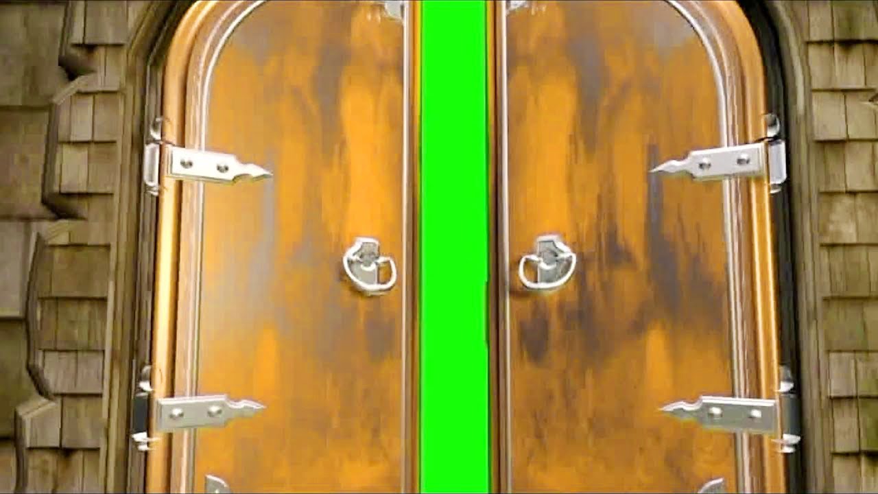 HD DOOR OPENING GREEN SCREEN VIDEO BACKGROUND | ANIMATED