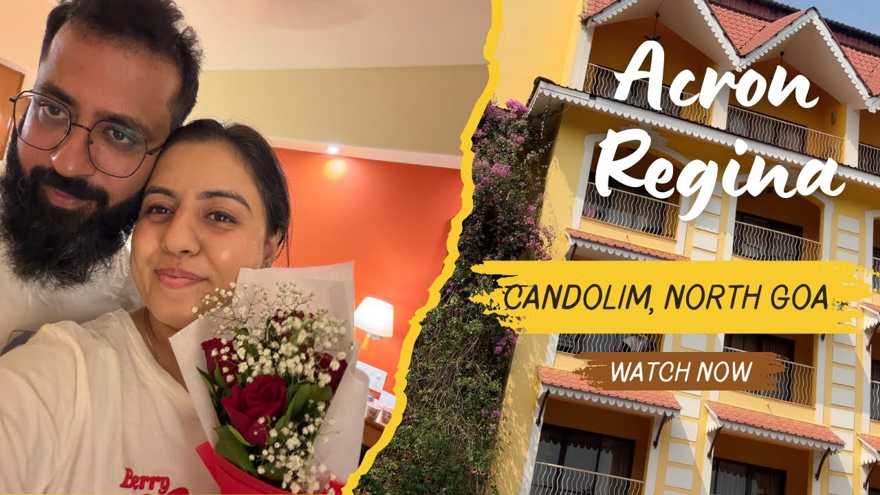 Ep: 2 | Stayed at Acron Regina North Goa 🇮🇳 | Candolim Beach Resort Tour + Breakfast & Room Review