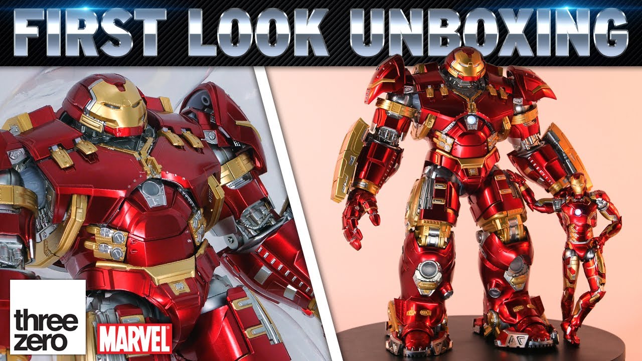 ThreeZero Hulkbuster DLX Iron Man Mark 44 Avengers Age of Ultron Figure Unboxing | First Look