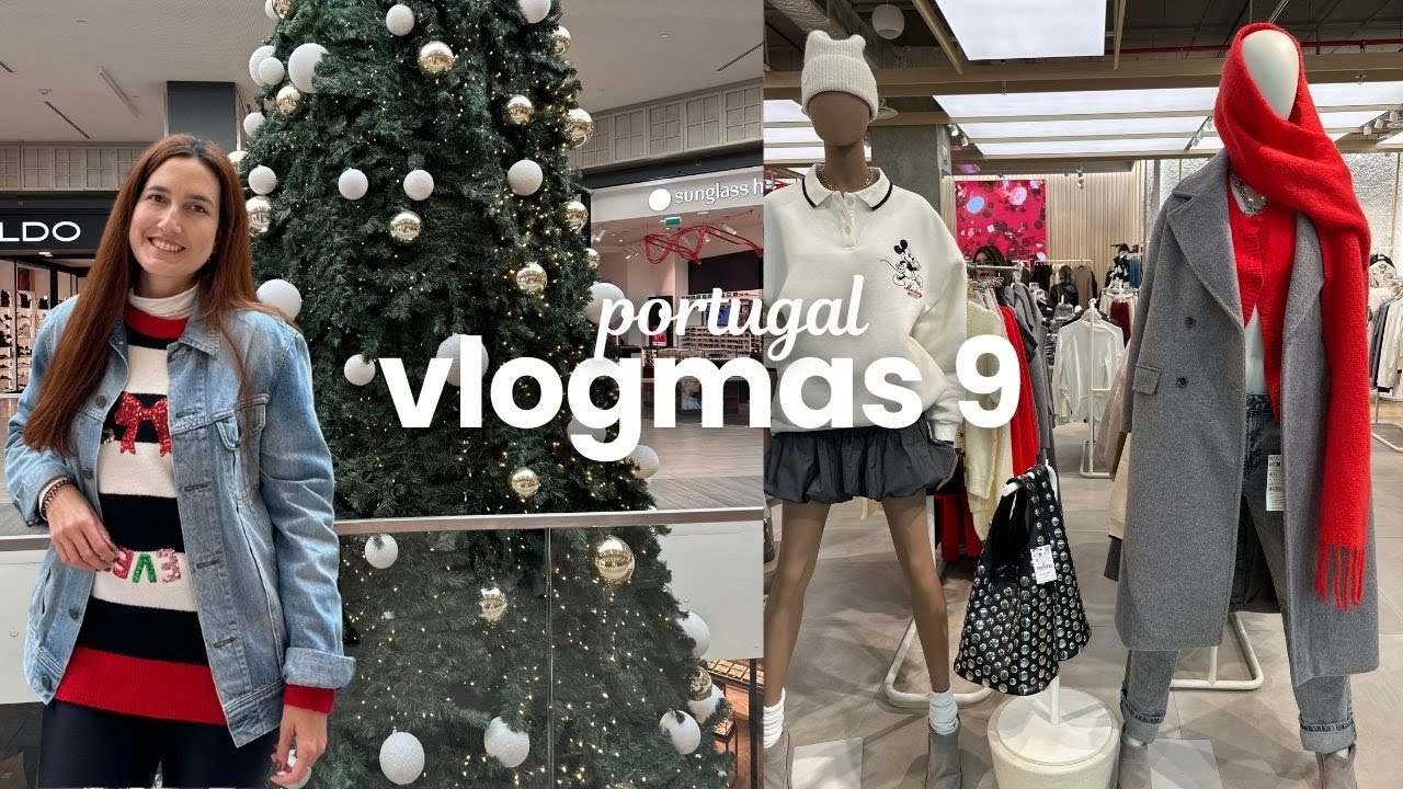 vlogmas 9🎄visitei o cascais shopping na temporada de natal