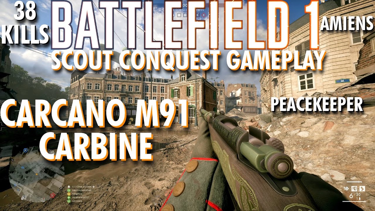 Don't Worry I Haven't Forgotten... Carcano M91 Gameplay - Battlefield 1 Conquest No Commentary