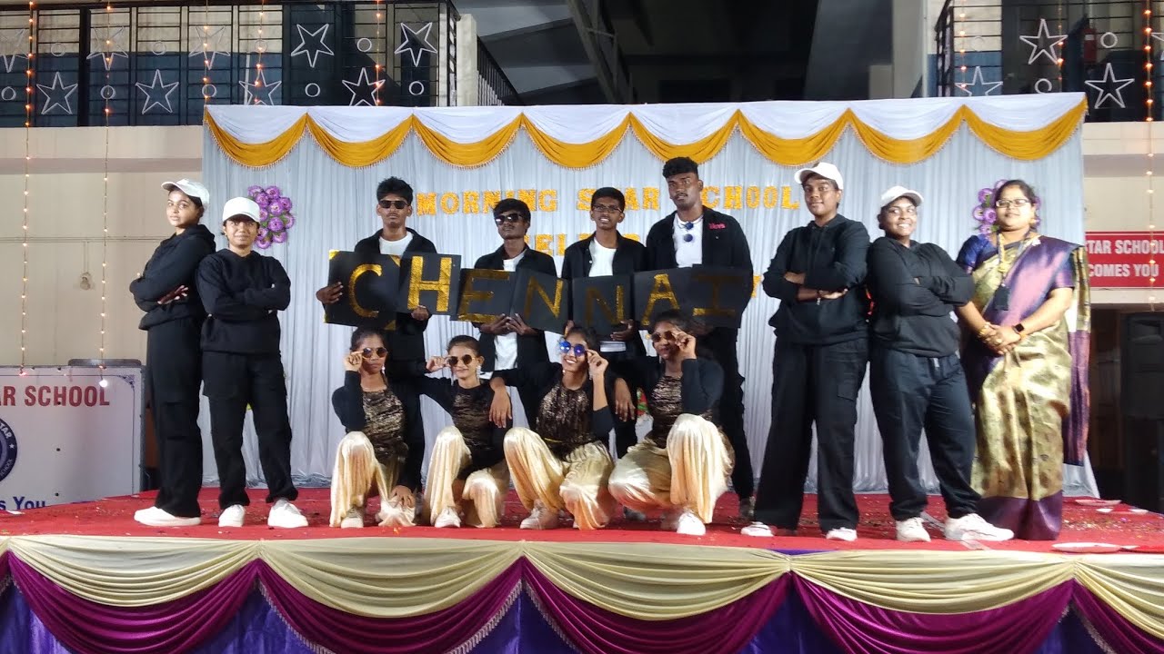Chennai Boys & girls 😍🙌🏻 - Fusion Dance performance 🪩 MORNING STAR SCHOOL, CHOOLAIMEDU