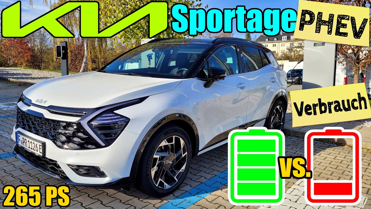 Real-Verbrauch Kia Sportage Plug-in Hybrid PHEV - Kostenvergleich - Pendler Stadt Land Autobahn WLTP