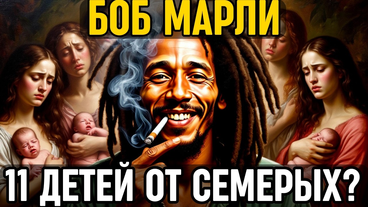 БОБ МАРЛИ: Как он СТАЛ символом мира, но имел 11 ДЕТЕЙ и отказался лечить РАК из-за веры!