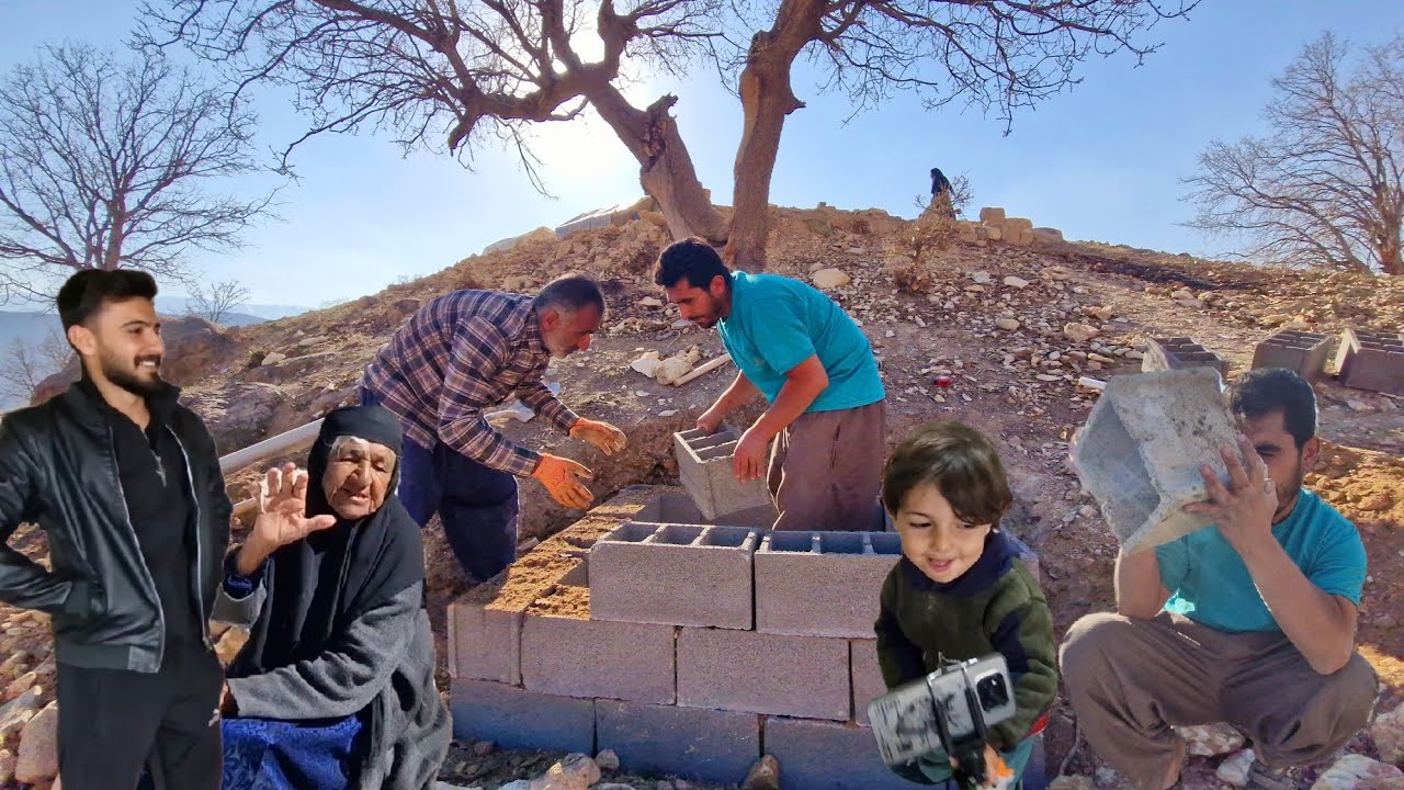 How did we build our own toilet in the farm?