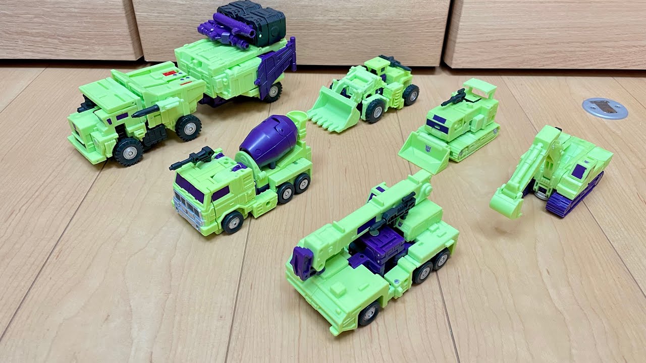 【Transformers All Constructicons】ついに集結⁉️ビルドロン6体合体！デバスターで遊んでみた
