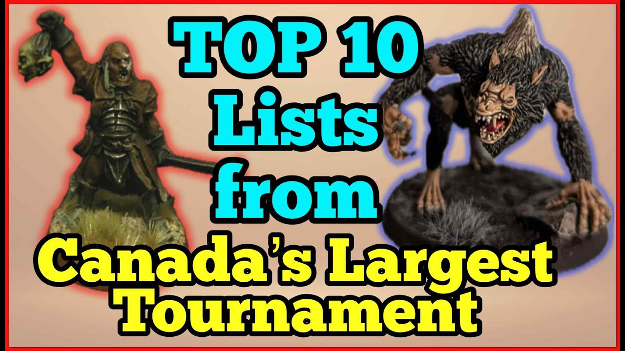 Top 10 Lists from Canada's Largest Tournament 2025! - Middle Earth Strategy Battle Game | MESBG II
