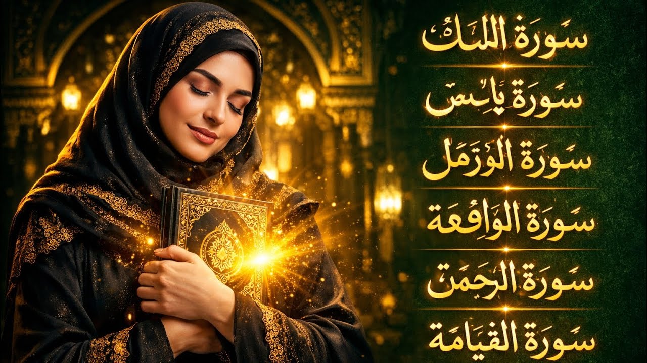 Powerful Quran Recitation Before Sleep | Surah Al-Mulk, Yasin, Rahman, Waqiah & More