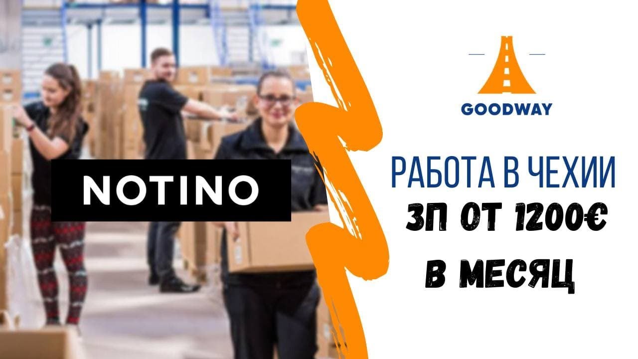 Работа в Чехии / Робота в Чехії / Нотино / Notino