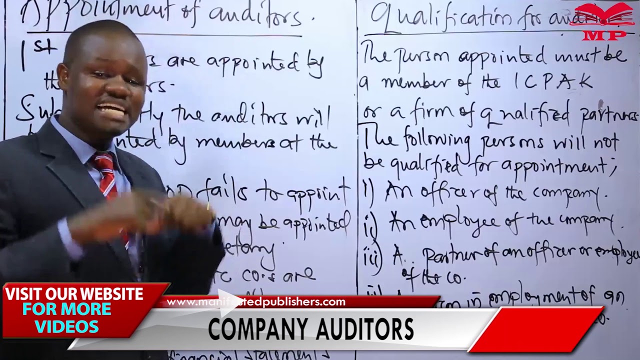 CPA - COMPANY LAW - COMPANY  AUDITORS