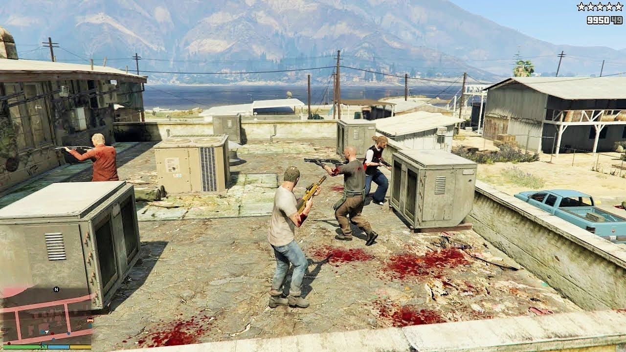 GTA 5 - Trevor, Chef, Ron and Wade's Five Star Escape From TPI METH LAB (Merry Christmas)