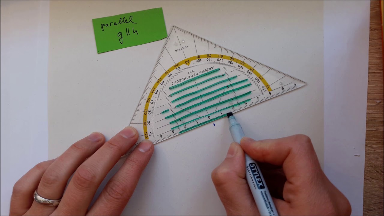 Senkrechte und Parallelen zeichnen