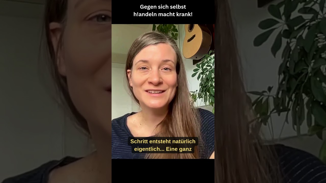 Gegen sich selbst handeln macht krank!