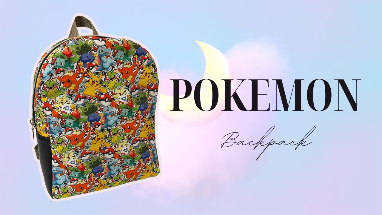 Time-lapse Sewing #6: DIY Pokemon-themed Backpack | modified version of Trekoda backpack