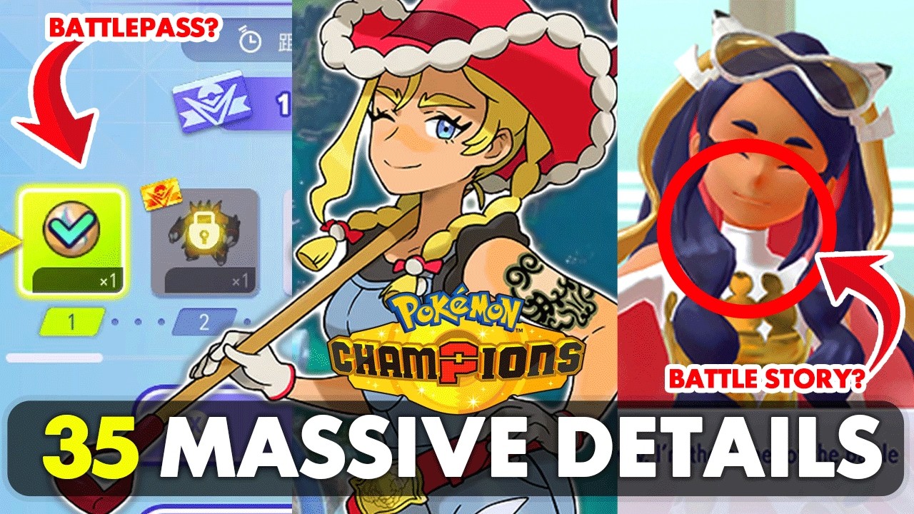 35 MASSIVE Details for Pokémon Champions You Missed Frree2Play & Battlepass