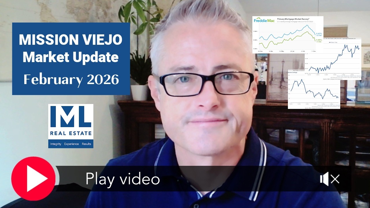 Mission Viejo Real Estate Market Update: February 2026 Prices