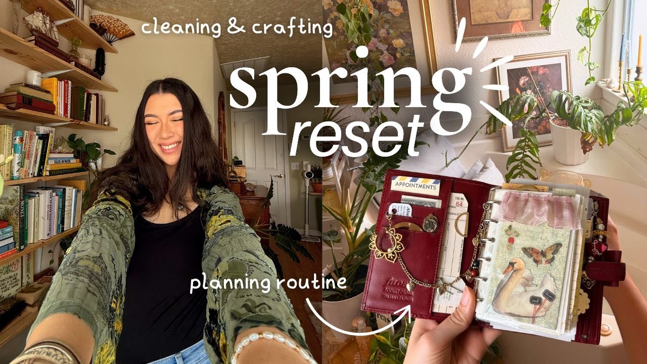 spring reset vlog! 🌸 how to avoid cleaning overwhelm & make a plan for your reset!!
