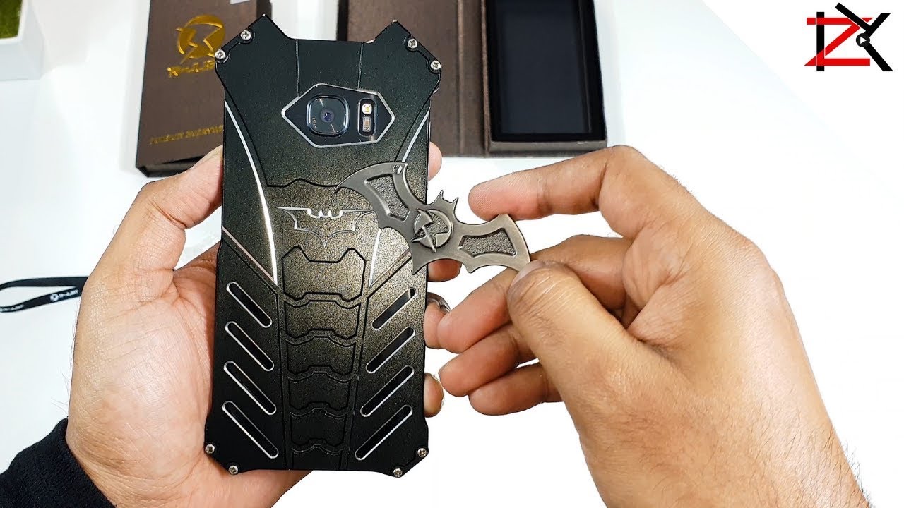 LUXURY Batman S7 EDGE + S9 PLUS Shockproof Armor Aluminium Smartphone Mobile Case