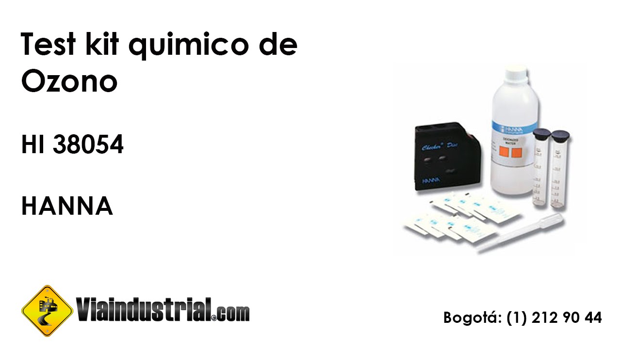 Test kit químico de Ozono HI 38054