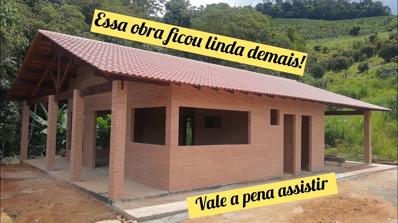 Tijolo  ecologico - Montagem de telhado colonial