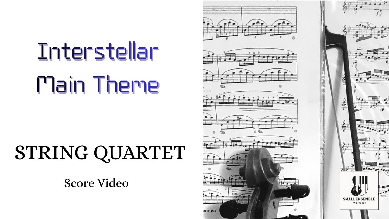 Interstellar Theme (Day One) | String Quartet Arrangement | Score Video