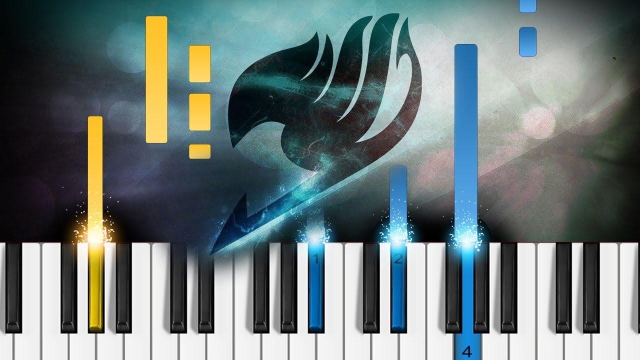 Fairy Tail - Main Theme (Slow Version) - EASY Piano Tutorial