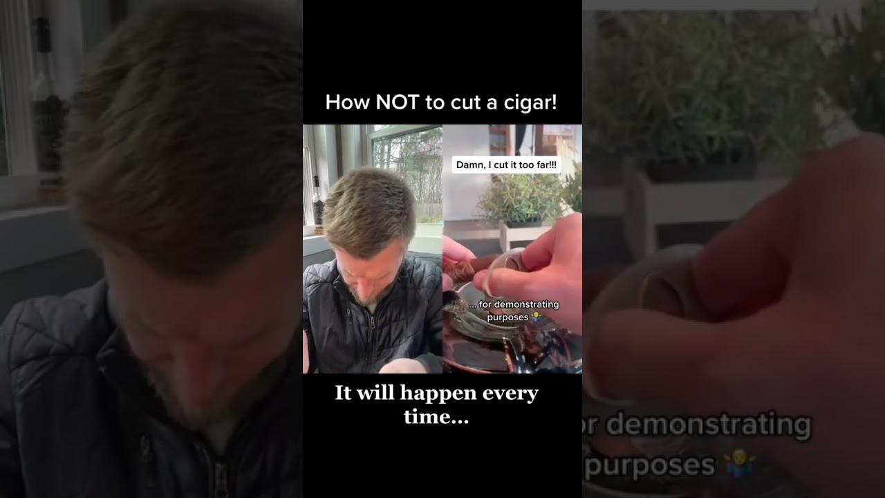 Cigar 101: How NOT to cut your cigar! #cigars #cigar #cigar101 #cigaraficionado