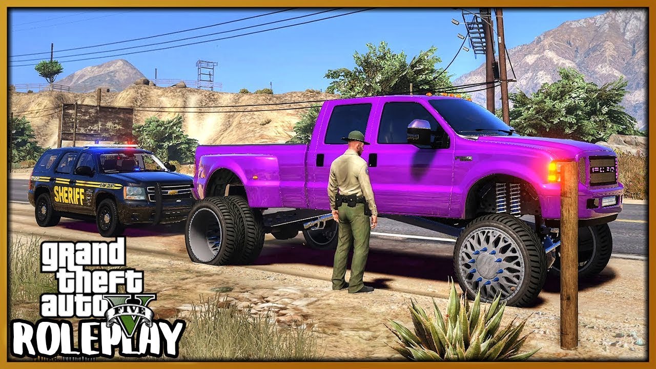 GTA 5 Roleplay - Cop Trolling!! Crushing Cop Car with Lifted Truck | RedlineRP #727
