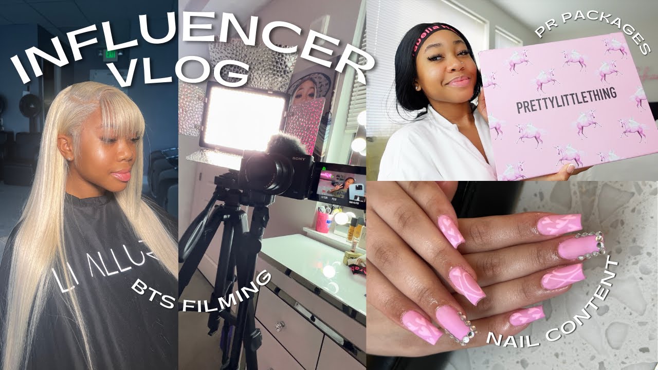 WEEKS IN MY LIFE AS A CONTENT CREATOR | PR Packages, BTS filming, Hair Appts, Nail Content, & More!