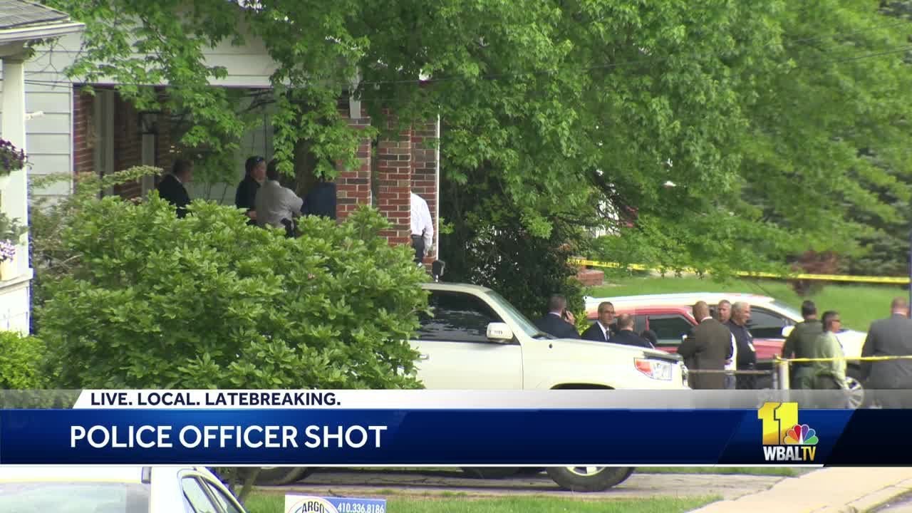 Baltimore County police officer shot in Parkville; man found dead
