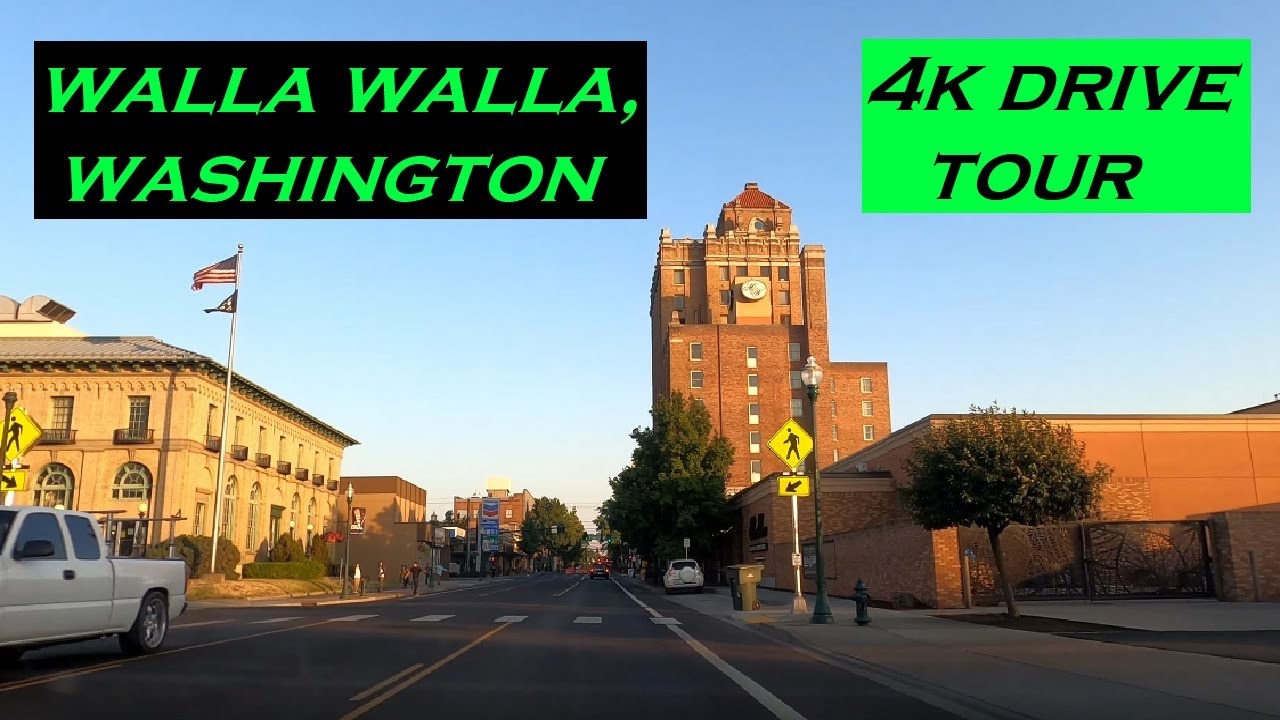 Walla Walla, Washington | 4k Driving Tour | Dashcam