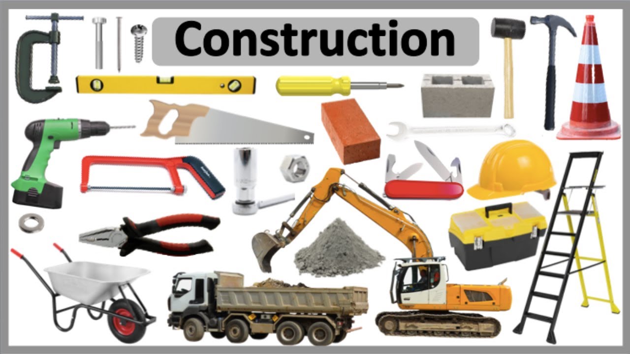 БОЛЕЕ 50 СТРОИТЕЛЬНЫХ ИНСТРУМЕНТОВ НА АНГЛИЙСКОМ ЯЗЫКЕ 🛠 | Улучшайте словарный запас и произношение