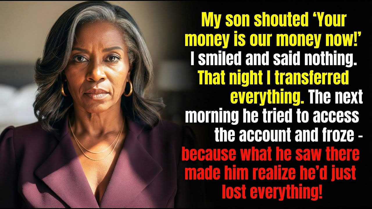 My son shouted 
