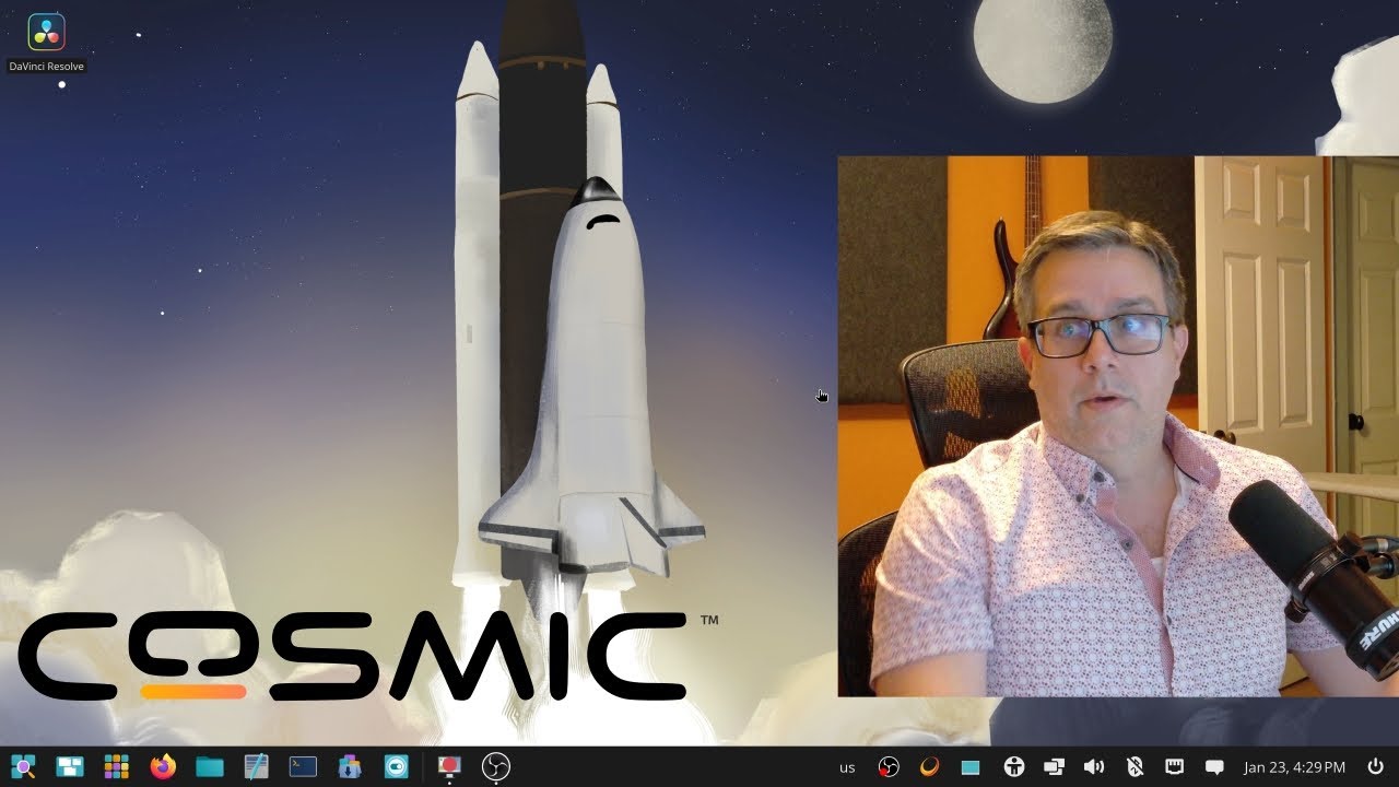 Попытка запуска COSMIC Desktop