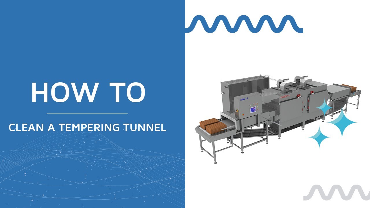 How to clean a tempering tunnel