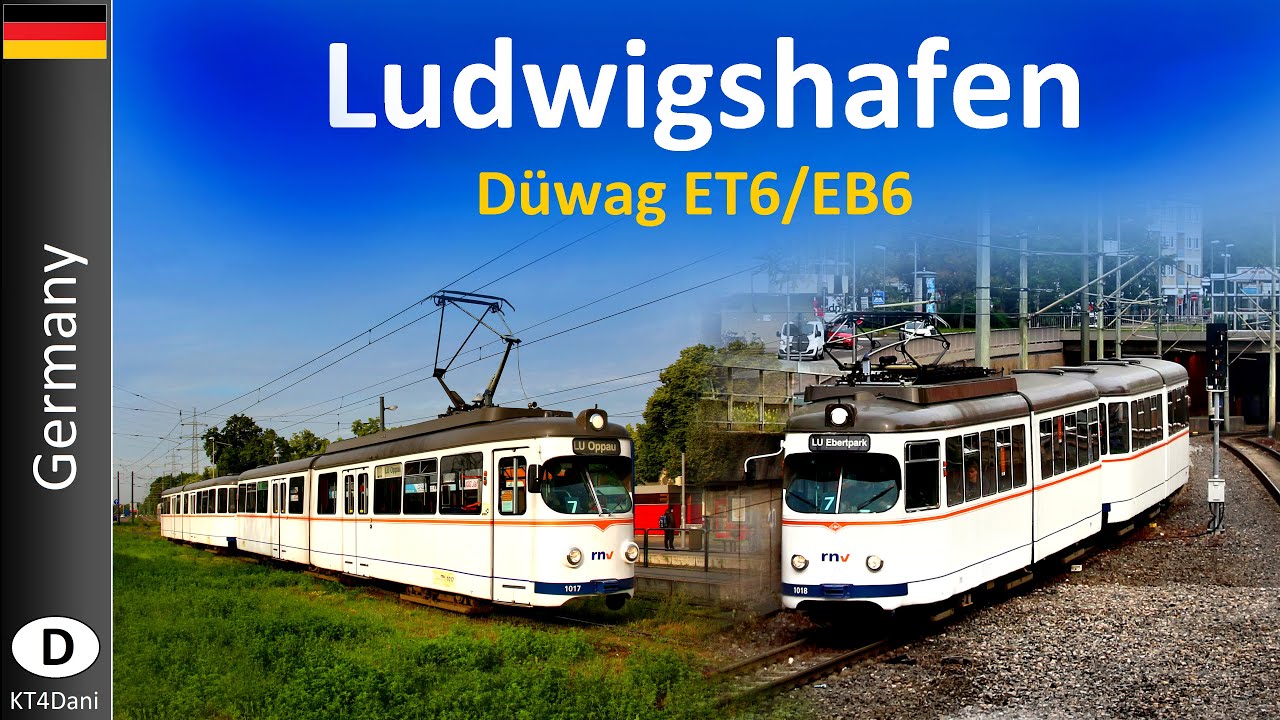 【4K】LUDWIGSHAFEN TRAM - Düwag ET6+EB6 (2020)