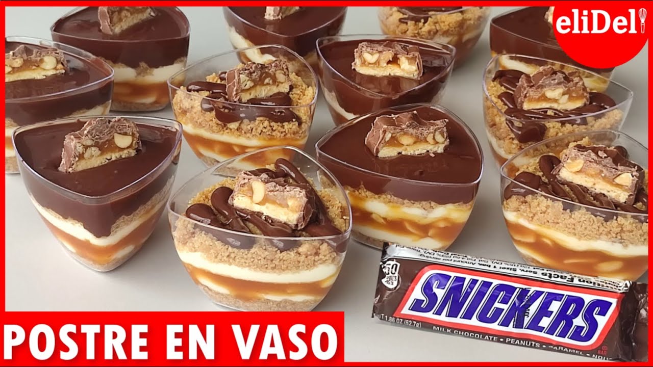¡Sorprendente! SNICKERS en Vasos Postre Para VENDER