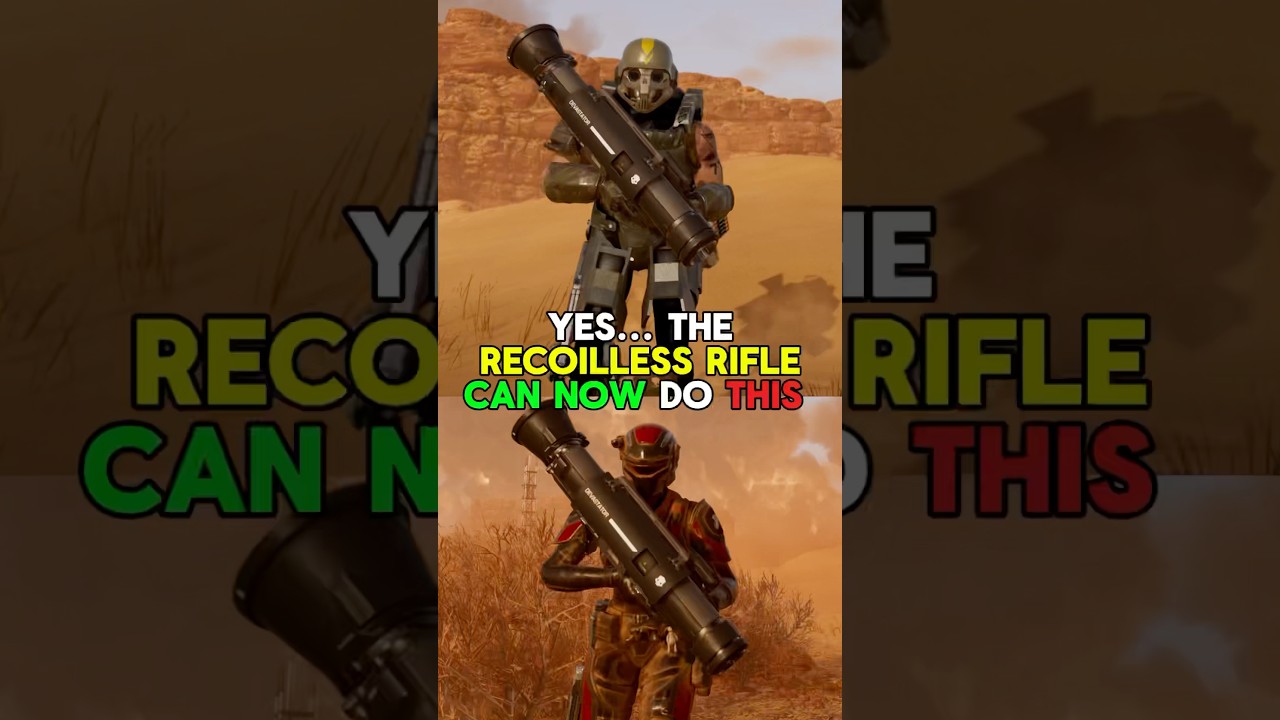 THE RECOILLESS RIFLE CAN NOW DO THIS - HELLDIVERS 2